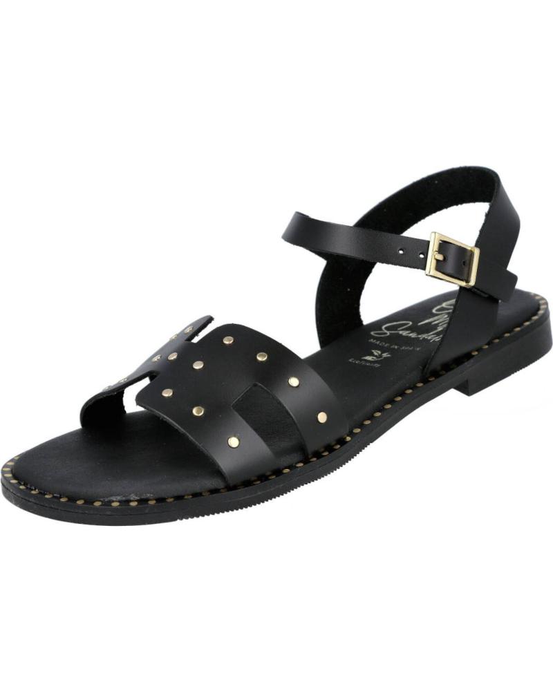 OH MY SANDALS OH MY SANDALS 5841 SANDALIAS PLANAS CON TACHAS NEGRO