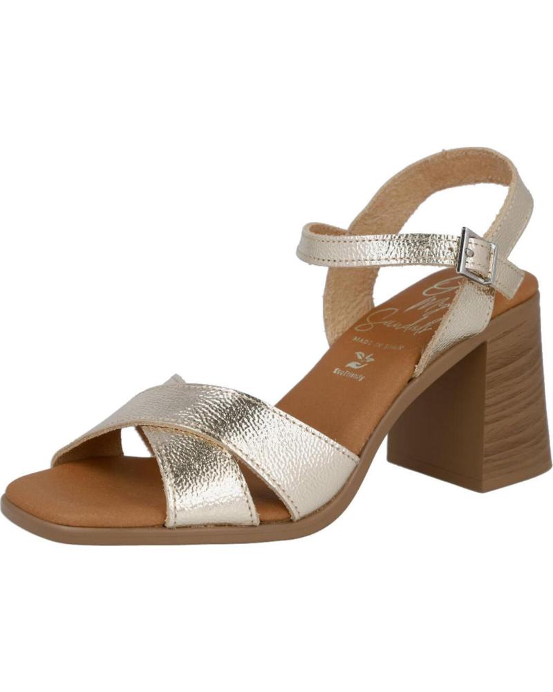 OH MY SANDALS SANDALIAS 5908 CRUZADAS DE TACÓN ALTO CHAMPAGNE