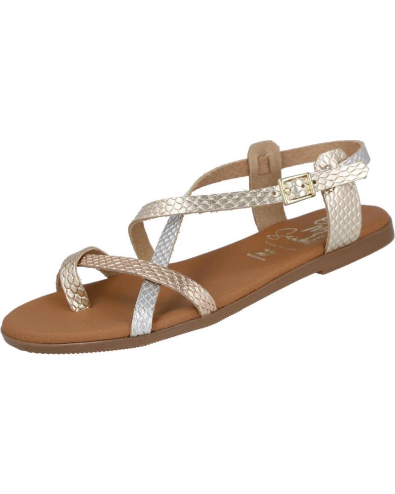 OH MY SANDALS SANDALIAS PLANAS DE DEDO 5807 CHAMPAGNE