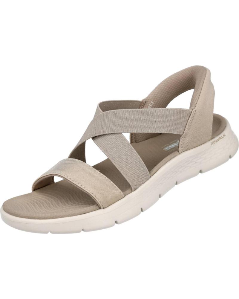SKECHERS SANDALIA SLIP-INS GO WALK FLEX 141489 TAUPE