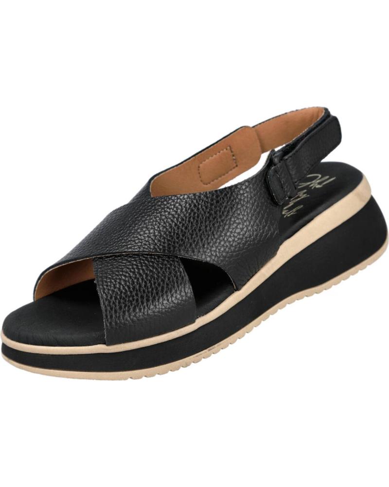 OH MY SANDALS SANDALIAS 5943 CON TIRAS CRUZADAS Y PLATAFORMA NEGRO