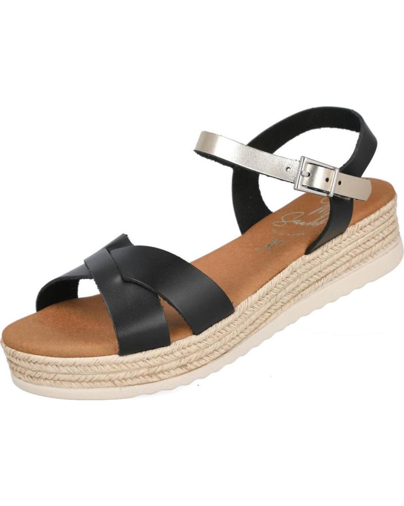 OH MY SANDALS OH MY SANDALS 5693 SANDALIAS CON PLATAFORMA Y CIERRE DE HEBILLA NEGR0