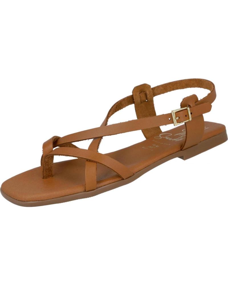 OH MY SANDALS SANDALIAS 5802 DE DEDO CON TIRAS CRUZADAS ROBLE