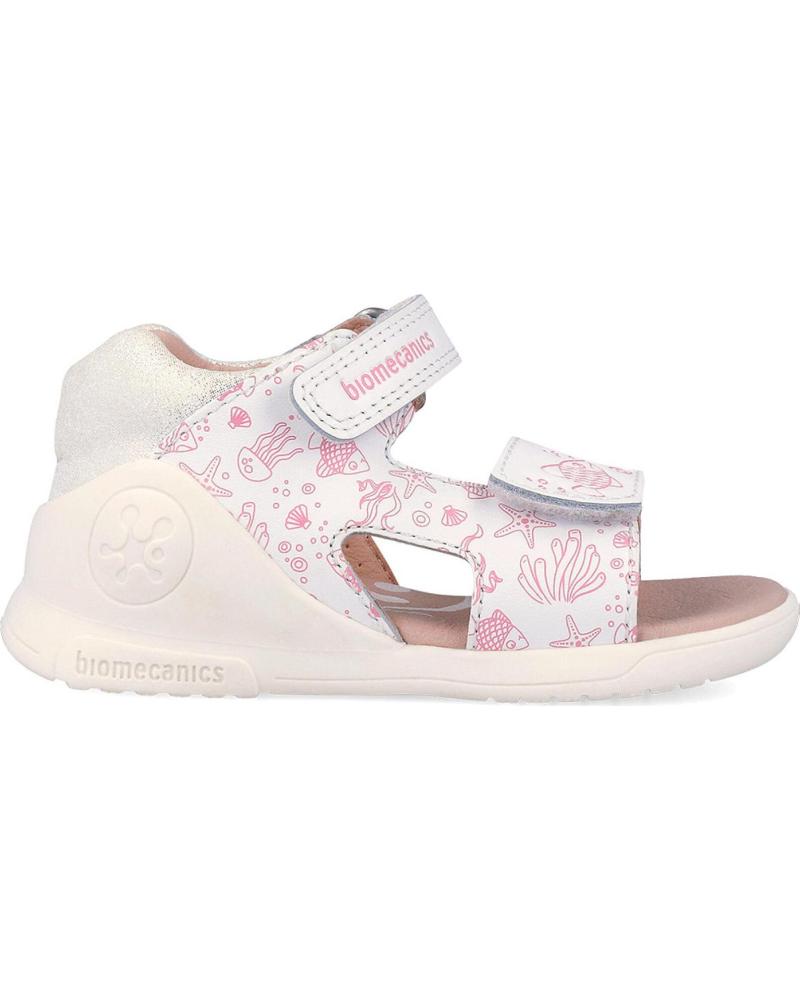 BIOMECANICS SANDALIA BIOGATEO CON ESTAMPADO FLORAL BLANCOC050
