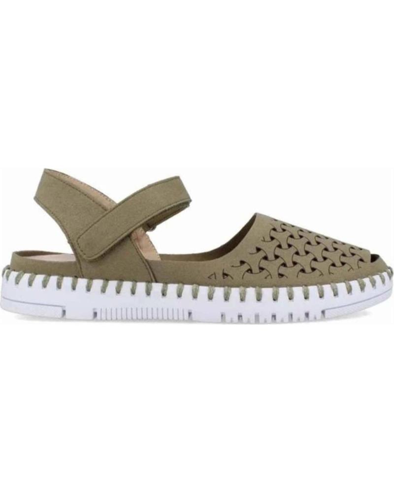 EOLIGEROS SANDALIAS TROMPY CON CALADO Y CIERRE AJUSTABLE KAKI