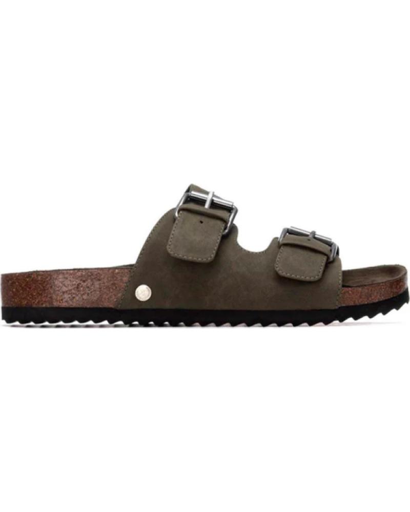 XTI SANDALIAS XTI CON DOBLE HEBILLA EN TONO KAKI VERDE