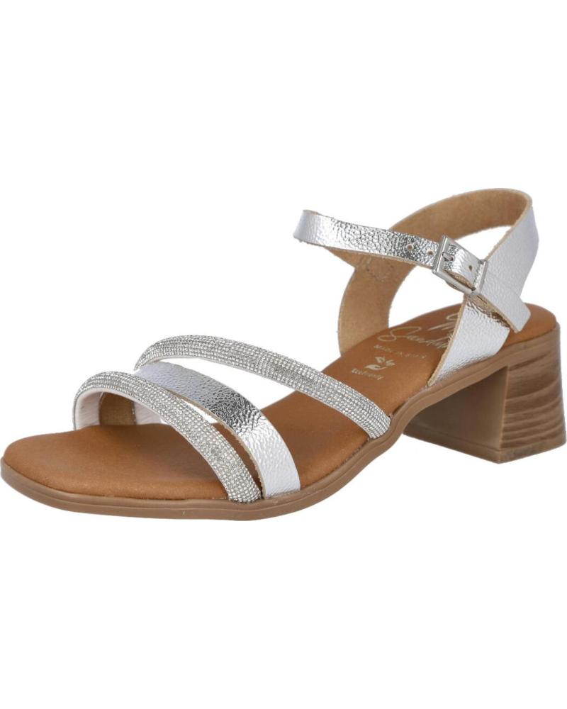 OH MY SANDALS SANDALIAS 5905 OH MY SANDALS DE TACÓN MEDIO EN PLATA PLATA