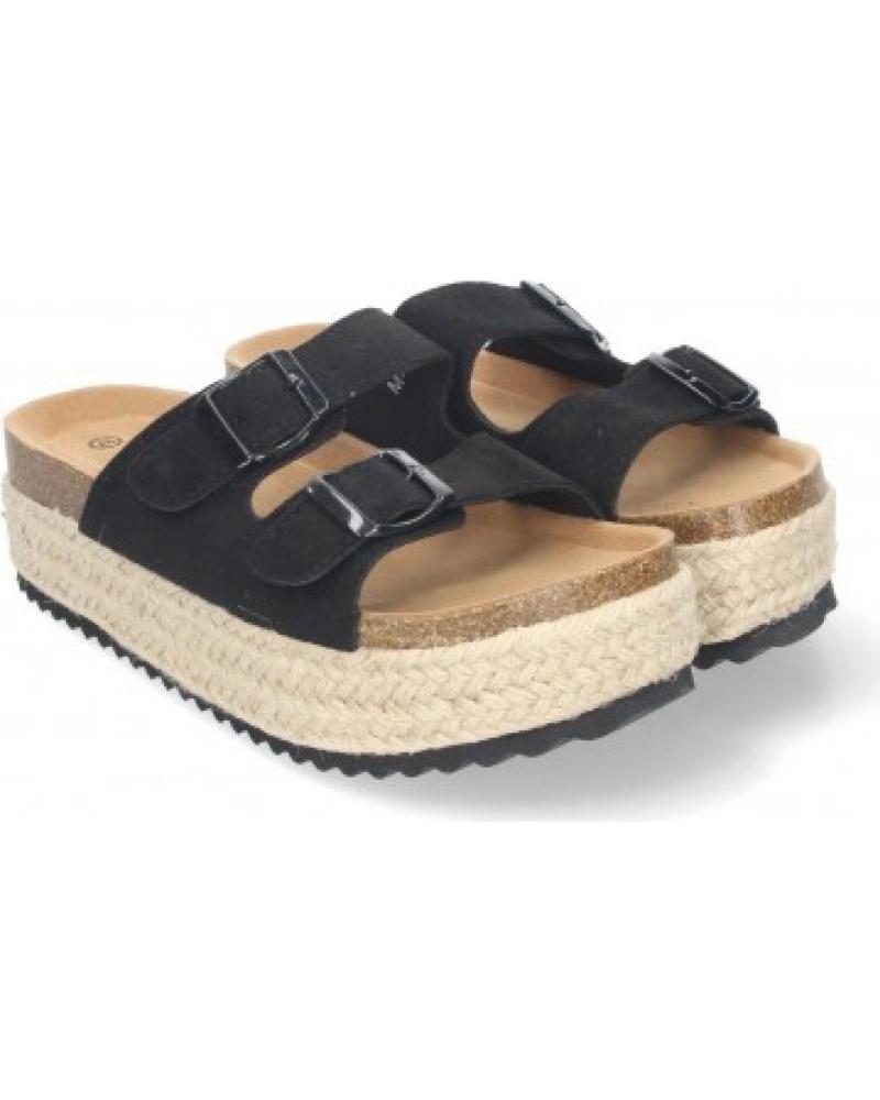 SPORT3PUNTO0 SANDALIA PLATAFORMA ESTILO ESPARTO CON DOBLE HEBILLA VARIOS COLORES