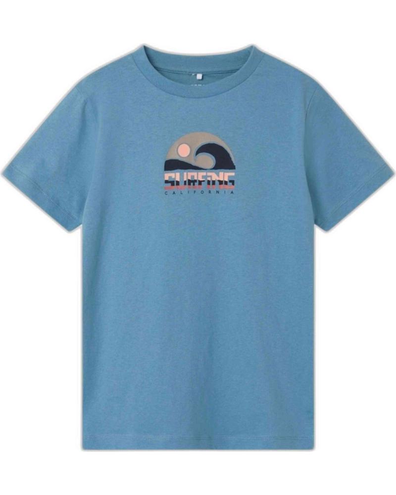 NAME IT CAMISETA MANGA CORTA ESTAMPADO SURFING CALIFORNIA AZUL