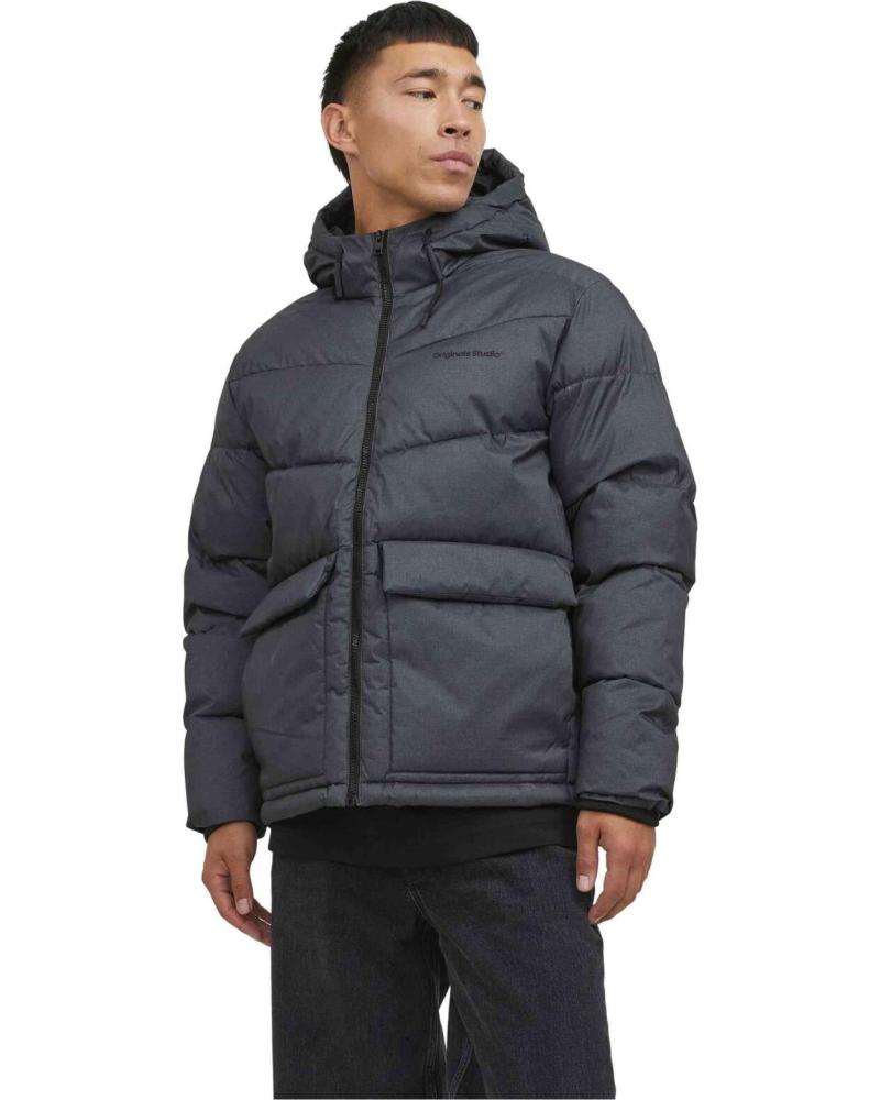 JACK AND JONES CHAQUETA ACOLCHADA CON CAPUCHA JACK & JONES NEGRO