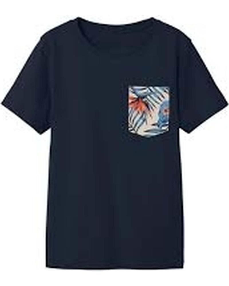 NAME IT CAMISETA DE MANGA CORTA CON BOLSILLO ESTAMPADO AZUL