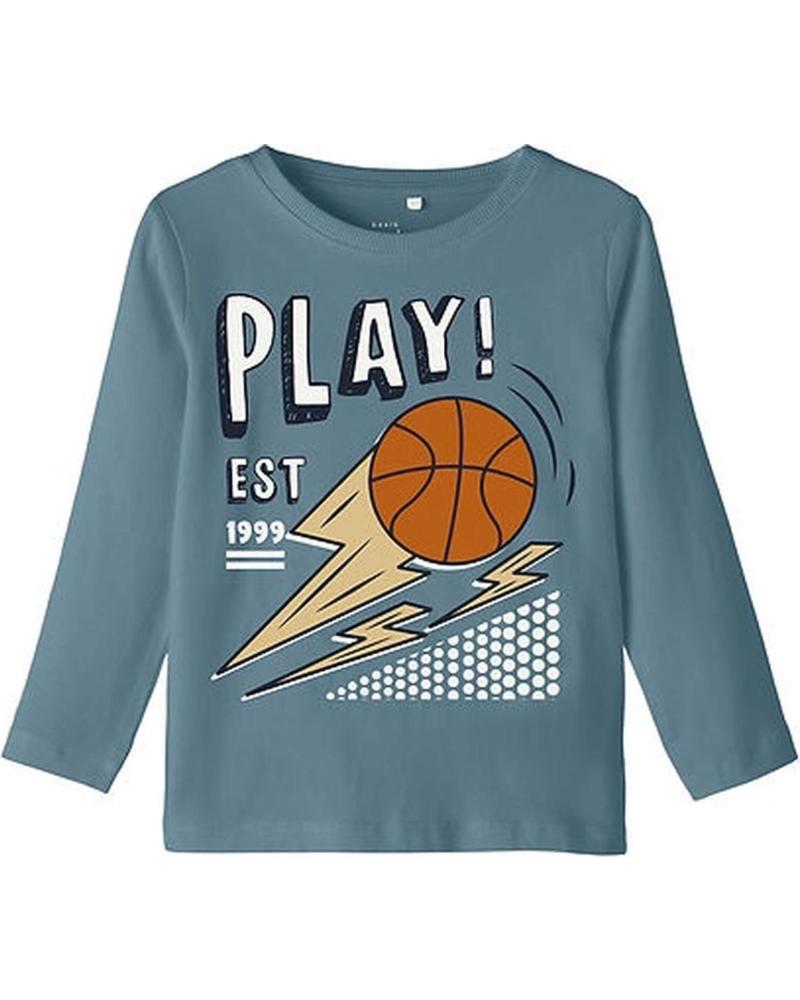 NAME IT NAME IT CAMISETA MANGA LARGA ESTAMPADO BALONCESTO AZUL