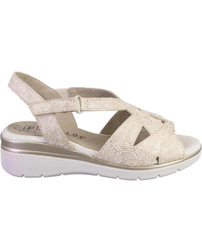 PITILLOS SANDALIAS PLANAS 11041 ORO-PLATINO