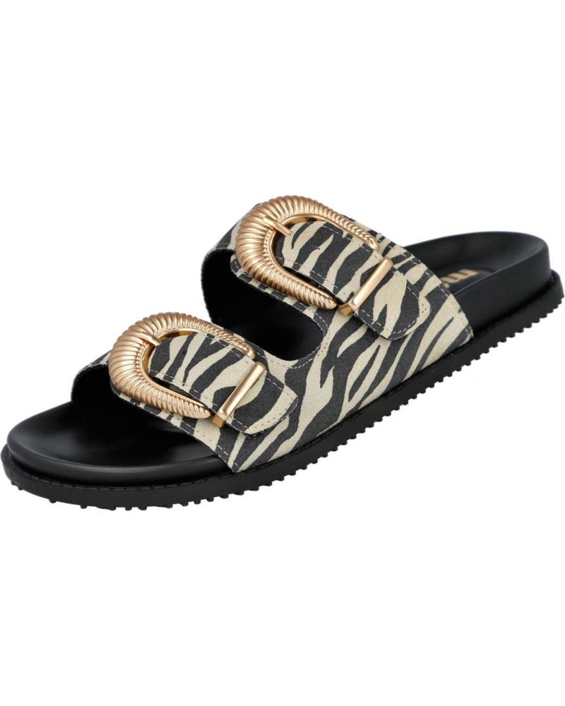 MTNG SANDALIAS JULIETA CON HEBILLAS Y ESTAMPADO ANIMAL CEBRA