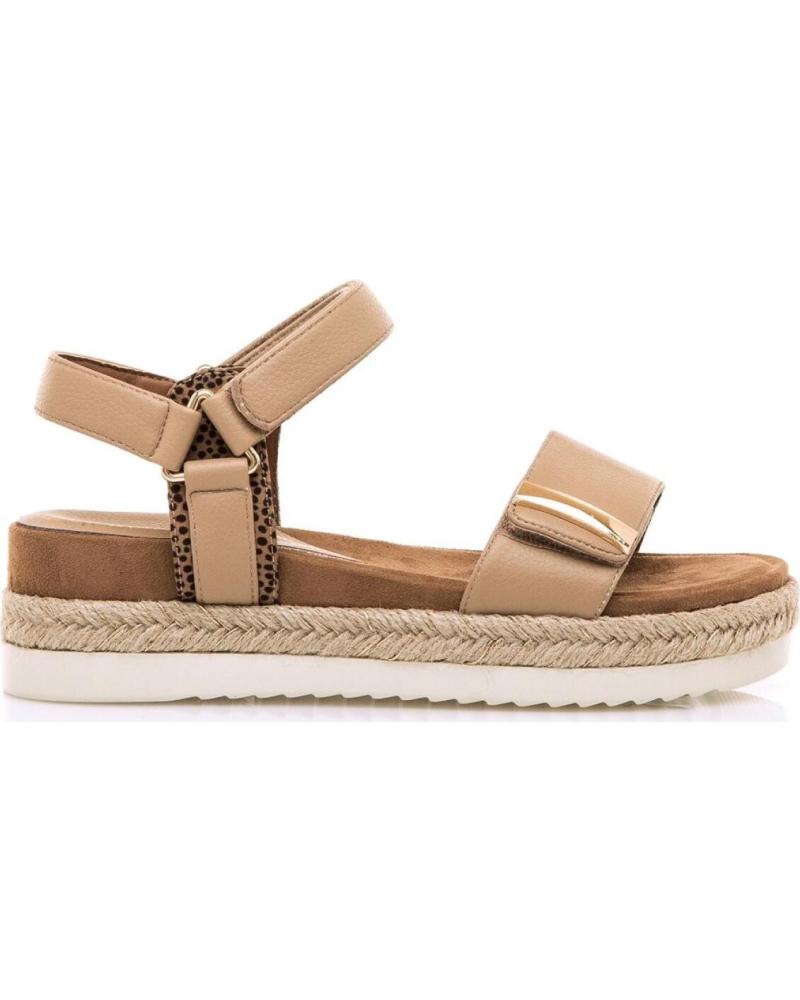 MARIA MARE SANDALIA PLANA 68744 CON CIERRE DE VELCRO CAMEL