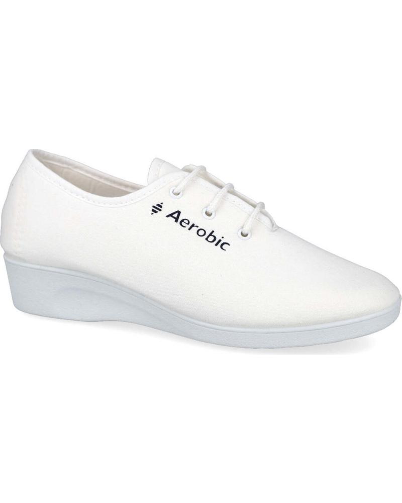 L&R SHOES ZAPATILLAS DE CASA TIPO CUÑA AEROBIC BLANCO