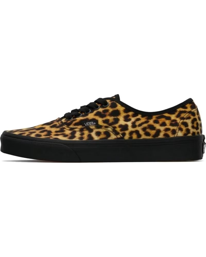 Vans Off The Wall Vans Authentic Leopard Black Marrón