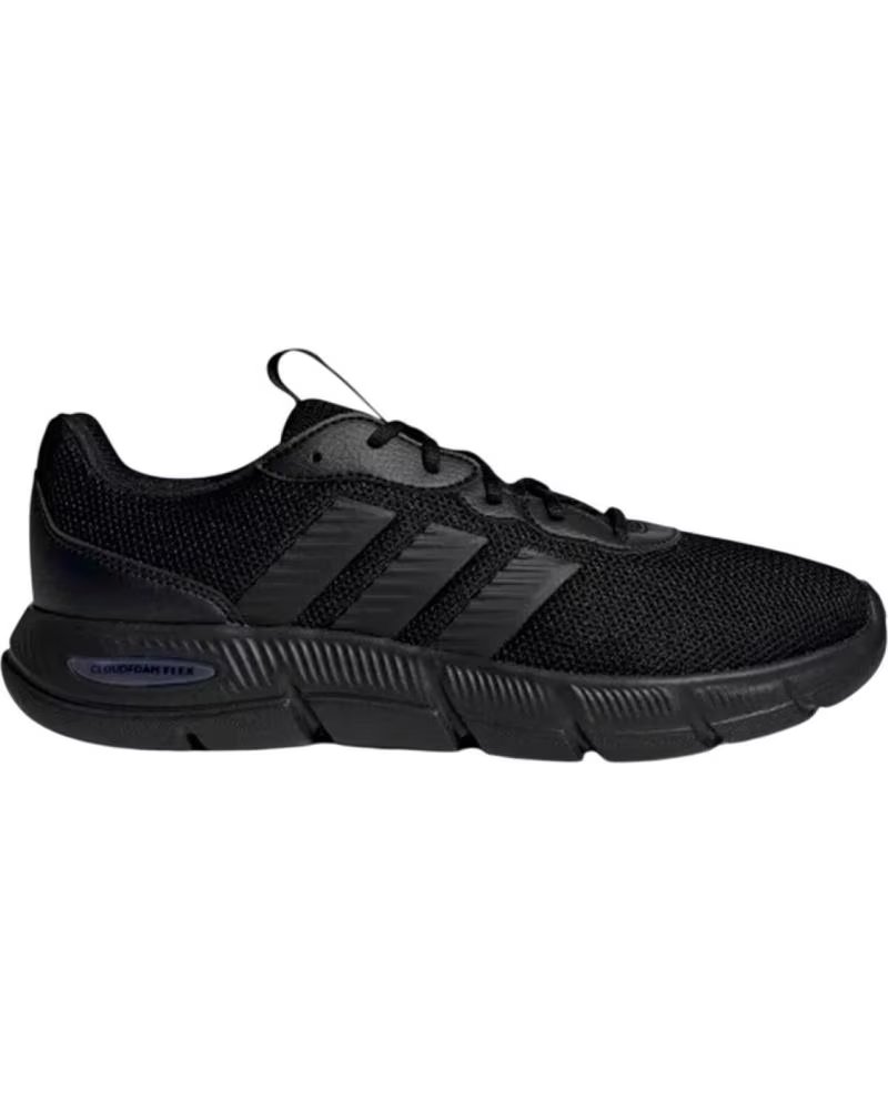 Zapatillas Adidas Cloudfoam Flex Laces HQ4855 Negras Negro