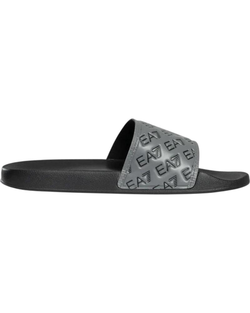 EMPORIO ARMANI EMPORIO ARMANI - CHANCLAS CON LOGO ESTAMPADO PLATA