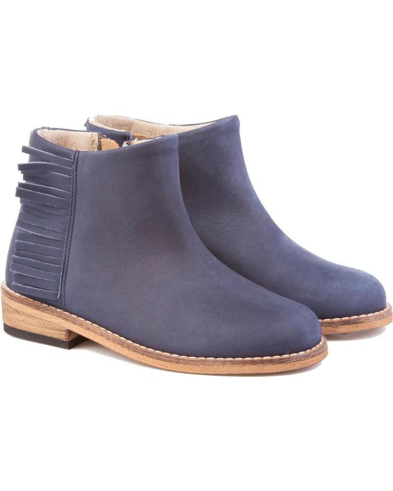 Botines de Niña ANGELITOS BOTA SPORT PIEL 744 MARINO