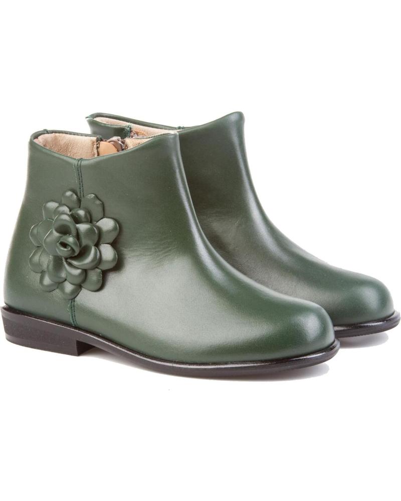 Botines de Niña ANGELITOS BOTA SPORT PIEL 747 VERDE