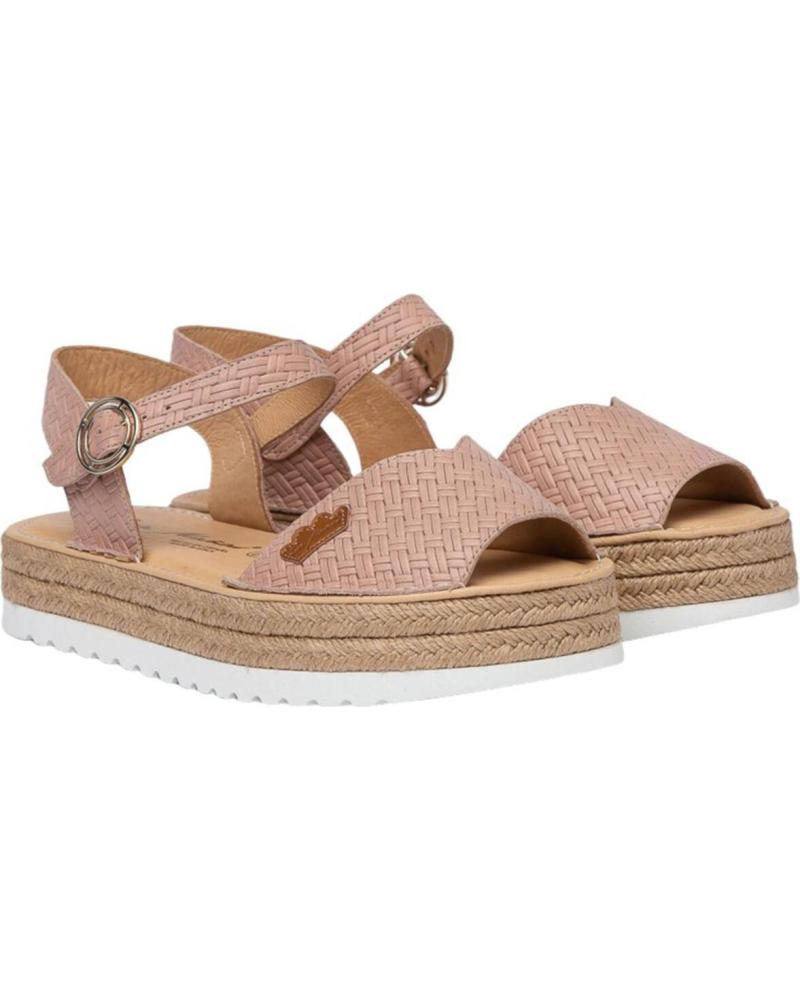 Sandalias de Mujer EVA MAÑAS NAUTICO PIEL SERRAJE 496 NUDE