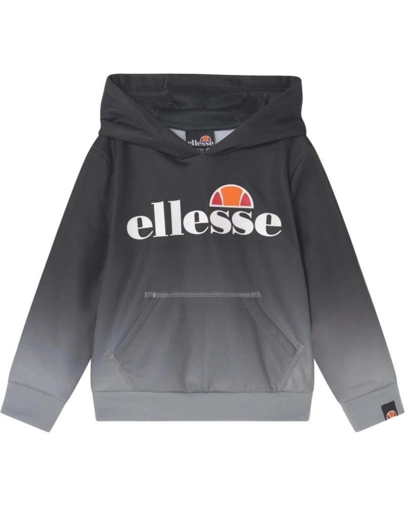 ELLESSE SUDADERA CON CAPUCHA Y EFECTO DEGRADADO NEGRO