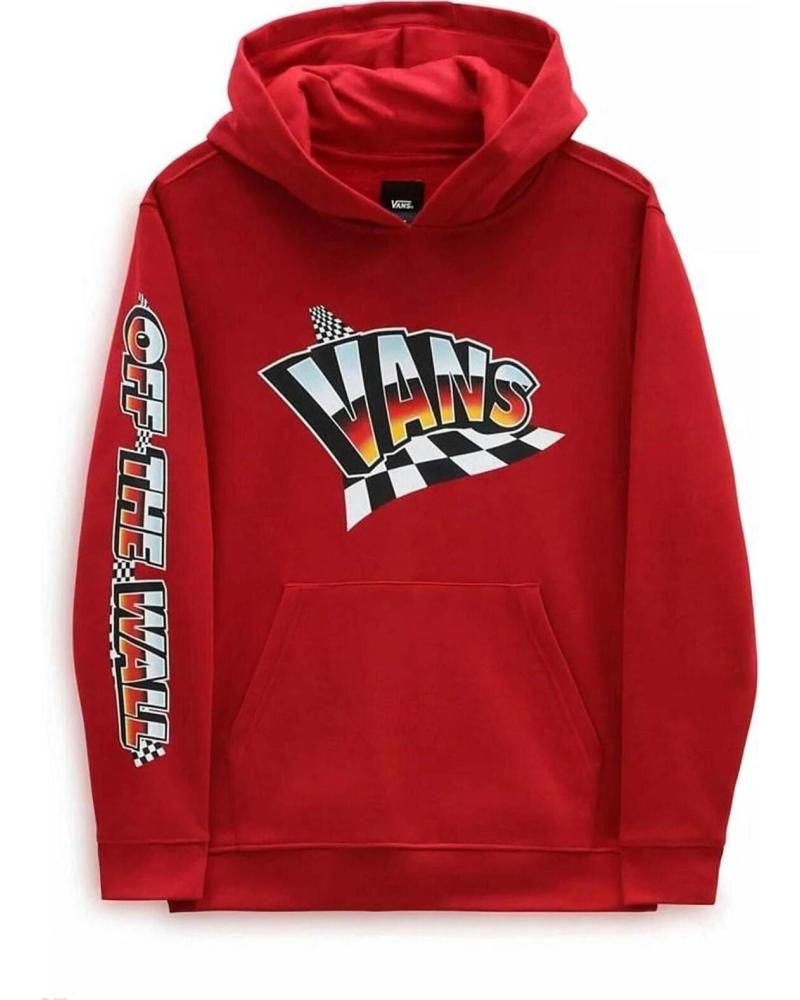 VANS OFF THE WALL SUDADERA CON CAPUCHA OFF THE WALL ROJO