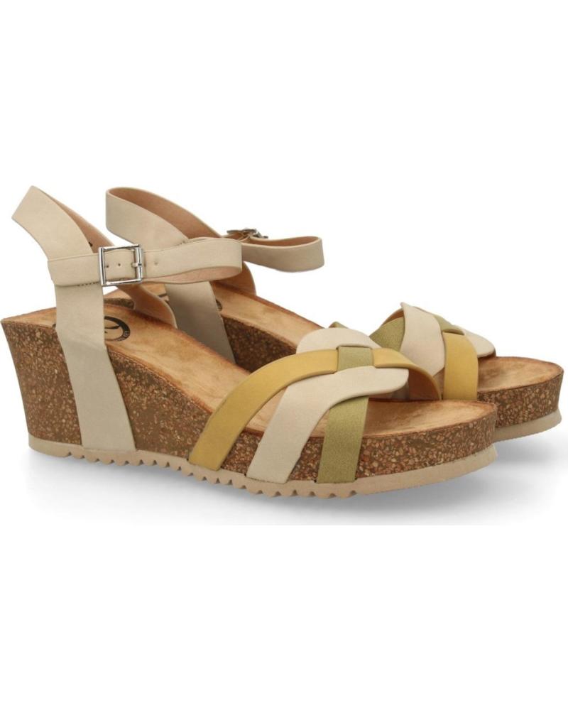 SPORT3PUNTO0 SANDALIAS DE CUÑA SS-100-APRICOT VARIOS COLORES