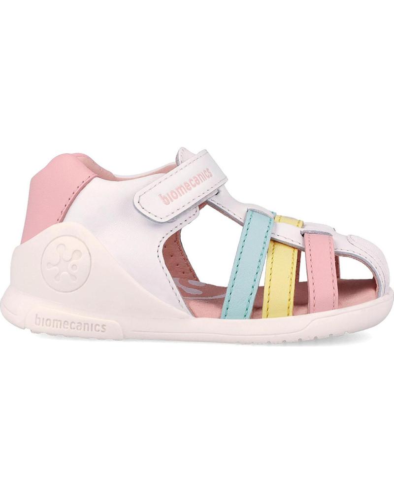 BIOMECANICS SANDALIA BIOGATEO MODELO 262150 CON CIERRE DE VELCRO BLANCOVANILAB717