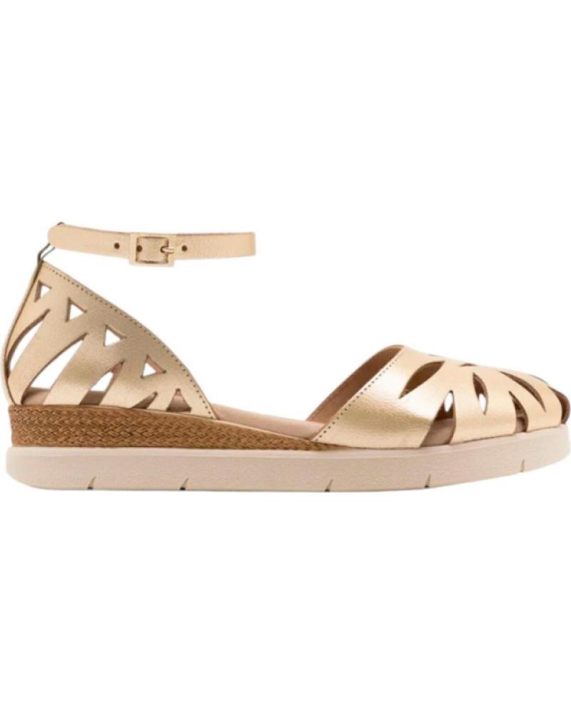 PORRONET SANDALIA CERRADA CON PULSERA AL TOBILLO Y SUELA DE PLATAFORMA PORRONET ORO