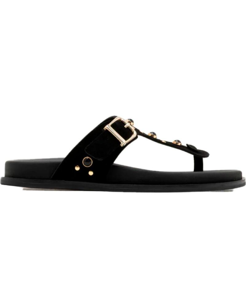 PORRONET SANDALIAS PLANAS 3294 CON TACHUELAS NEGRO