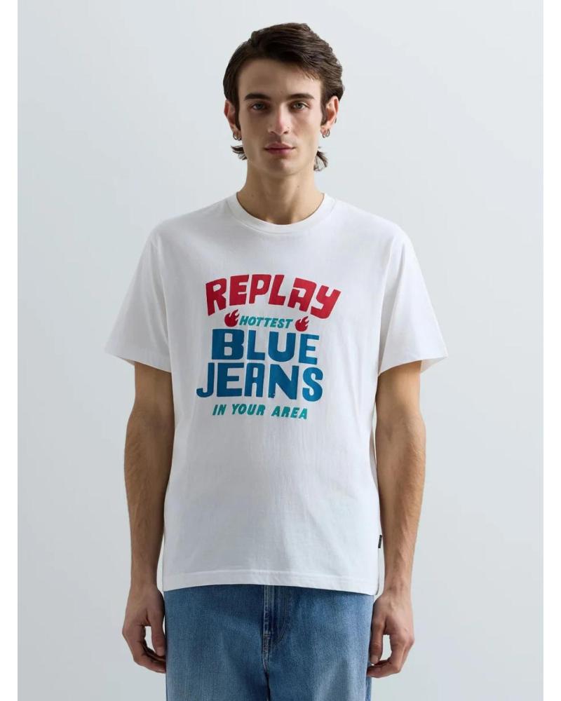 REPLAY CAMISETA M3354 REPLAY BEIG CLARO