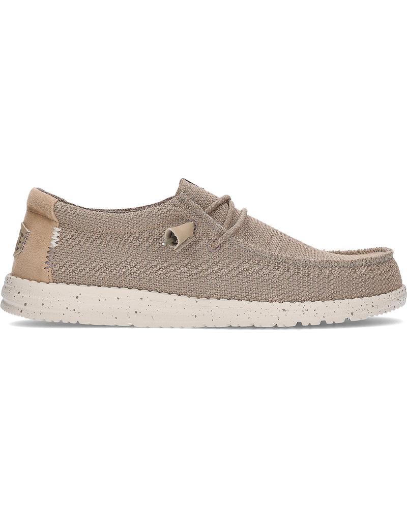 Nauticos de Hombre HEY DUDE MOCASINES HD40403 SLIP-ON LIGEROS BEIGE