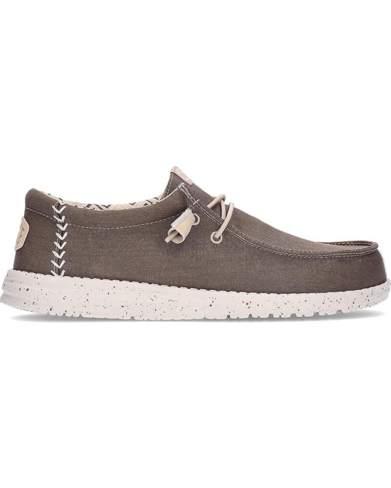 HEY DUDE ZAPATILLAS WALLY STRETCH CANVAS 40700 BROWN