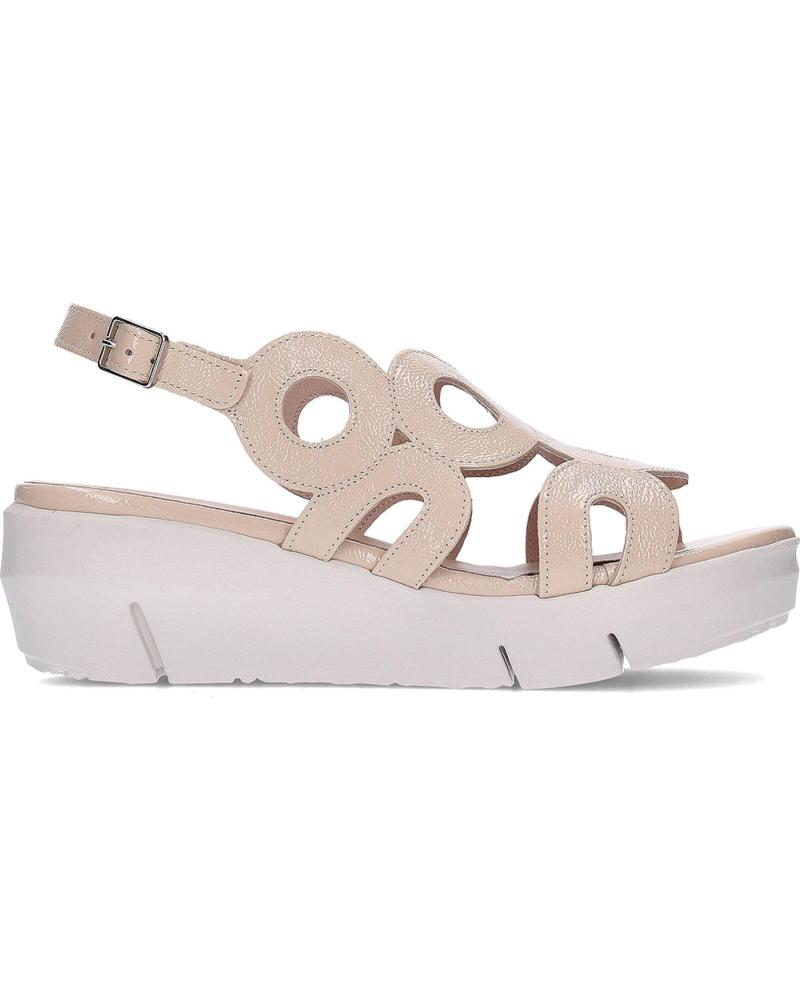 WONDERS SANDALIAS WONDERS D-8282 FLYNN CON PLATAFORMA BEIG