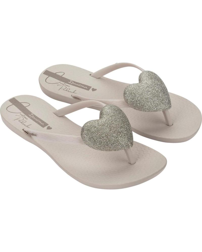 IPANEMA CHANCLAS IPANEMA CON CORAZÓN GLITER IP83907BU131 BEIG