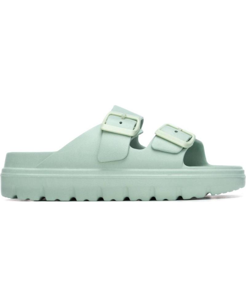 XTI SANDALIA PLATAFORMA CON DOBLE HEBILLA AQUA