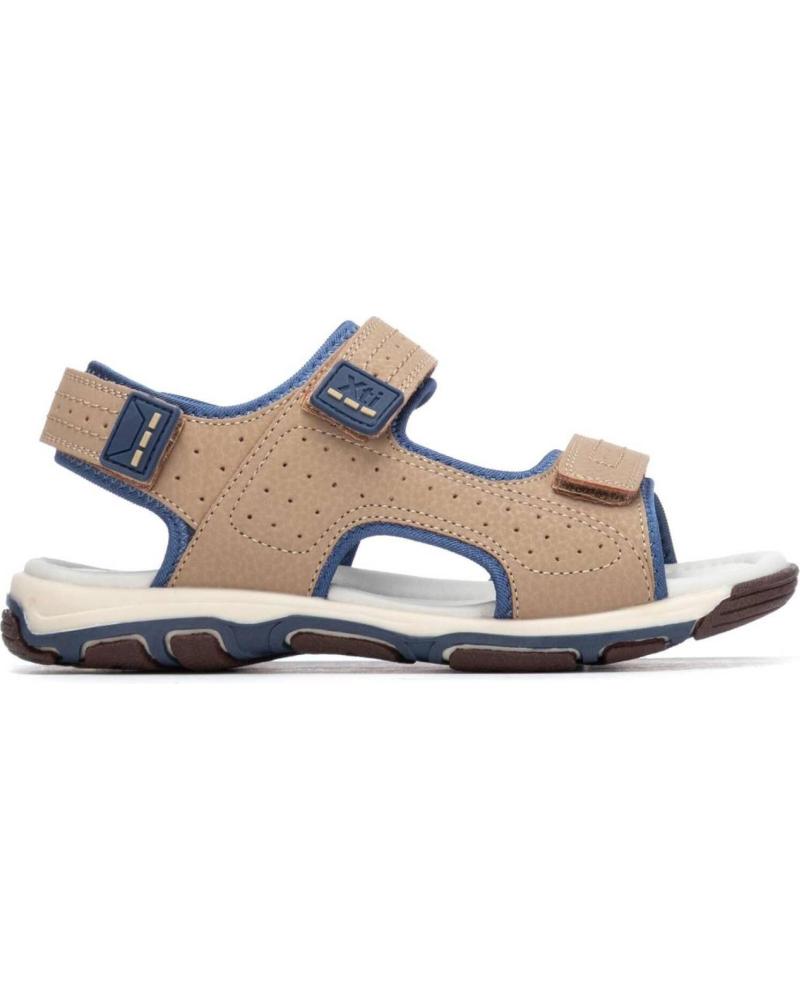 XTI SANDALIA TREKKING CON CIERRE DE VELCRO BEIGE