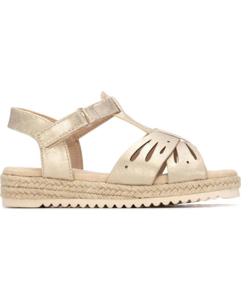 XTI SANDALIA ALPARGATA PLATAFORMA 153137 ORO