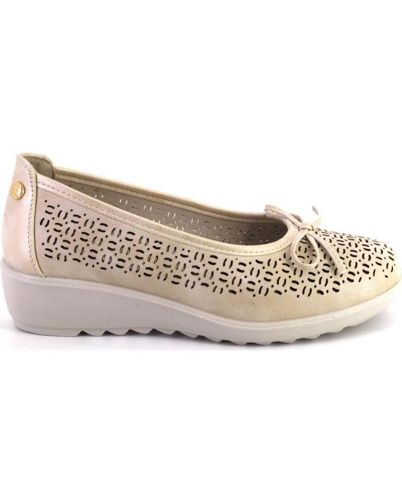 AMARPIES AMARPIES 30120 BAILARINAS CON CUÑA Y TROQUELADO PLATINO