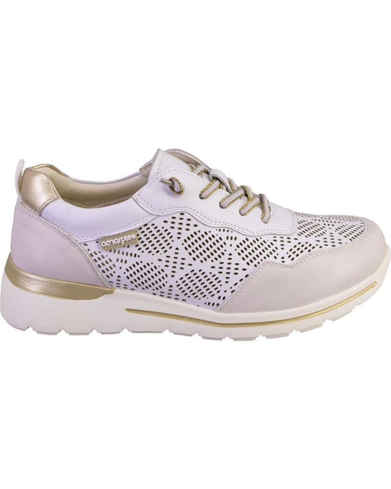 AMARPIES ZAPATILLAS CASUAL MODELO 30065 BLANCO