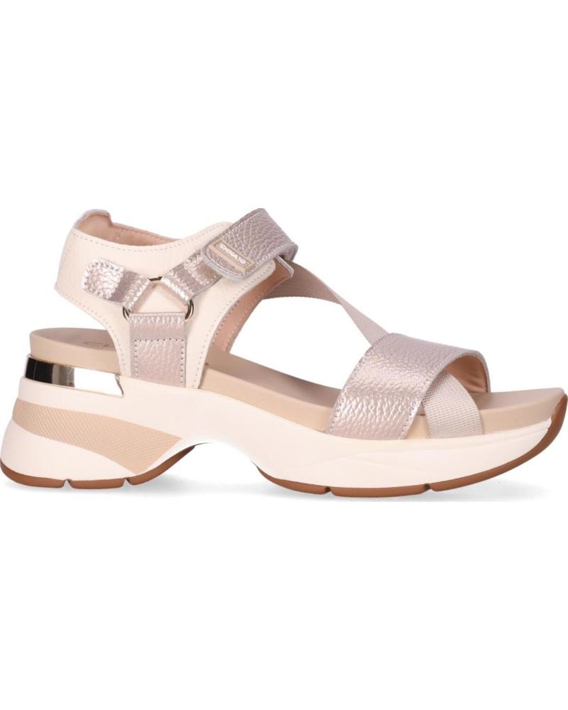 CHIKA10 SANDALIA DE PLATAFORMA TABITA 02 PLATINO-LG GOLD