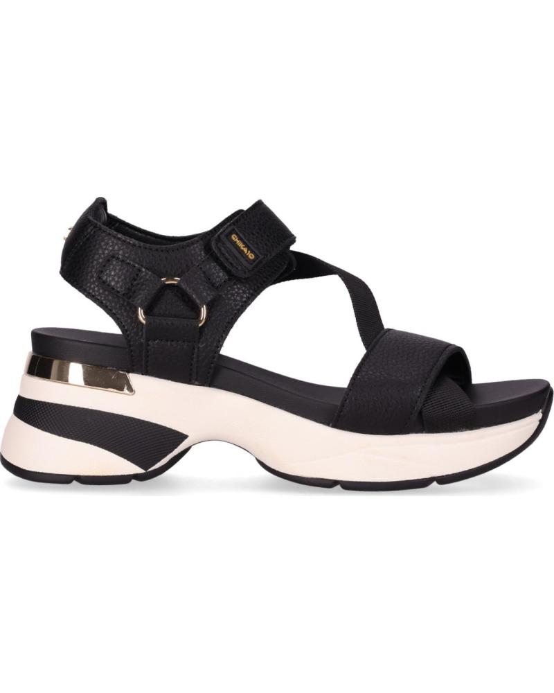 CHIKA10 SANDALIA PLATAFORMA DEPORTIVA TABITA 02 NEGRO-BLACK