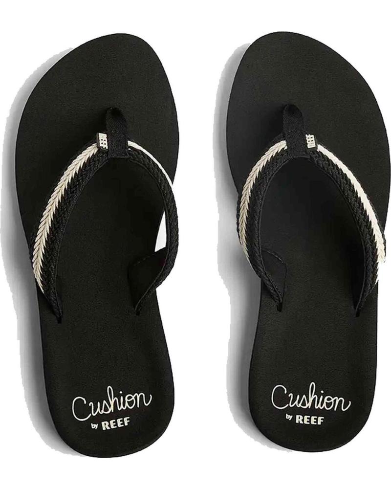 REEF CHANCLAS REEF CUSHION PARA MUJER NEGRO