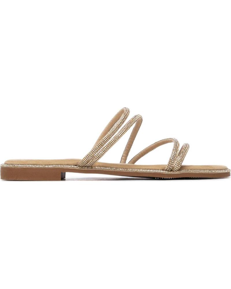 XTI SANDALIA PLANA CON TIRAS BRILLANTES 145107 ORO
