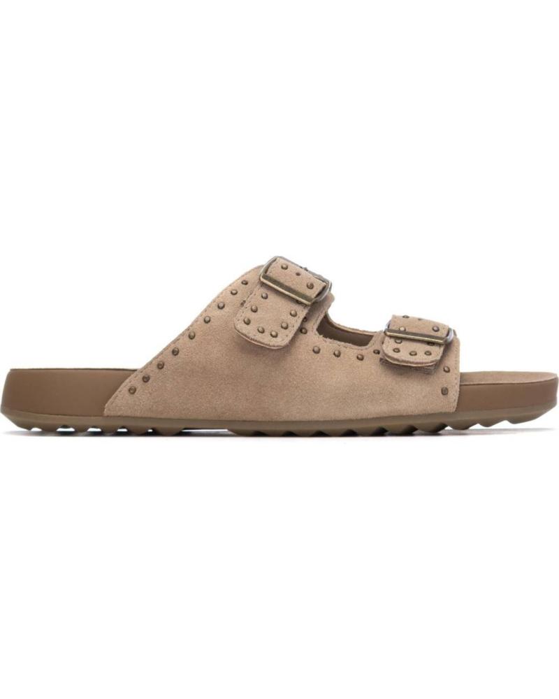 XTI SANDALIAS PLANAS 145122 CON DOBLE HEBILLA BEIG