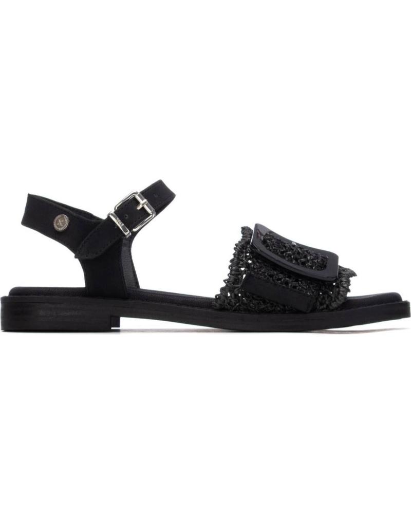 XTI SANDALIA XTI 145243 CON HEBILLA Y CIERRE AJUSTABLE NEGRO