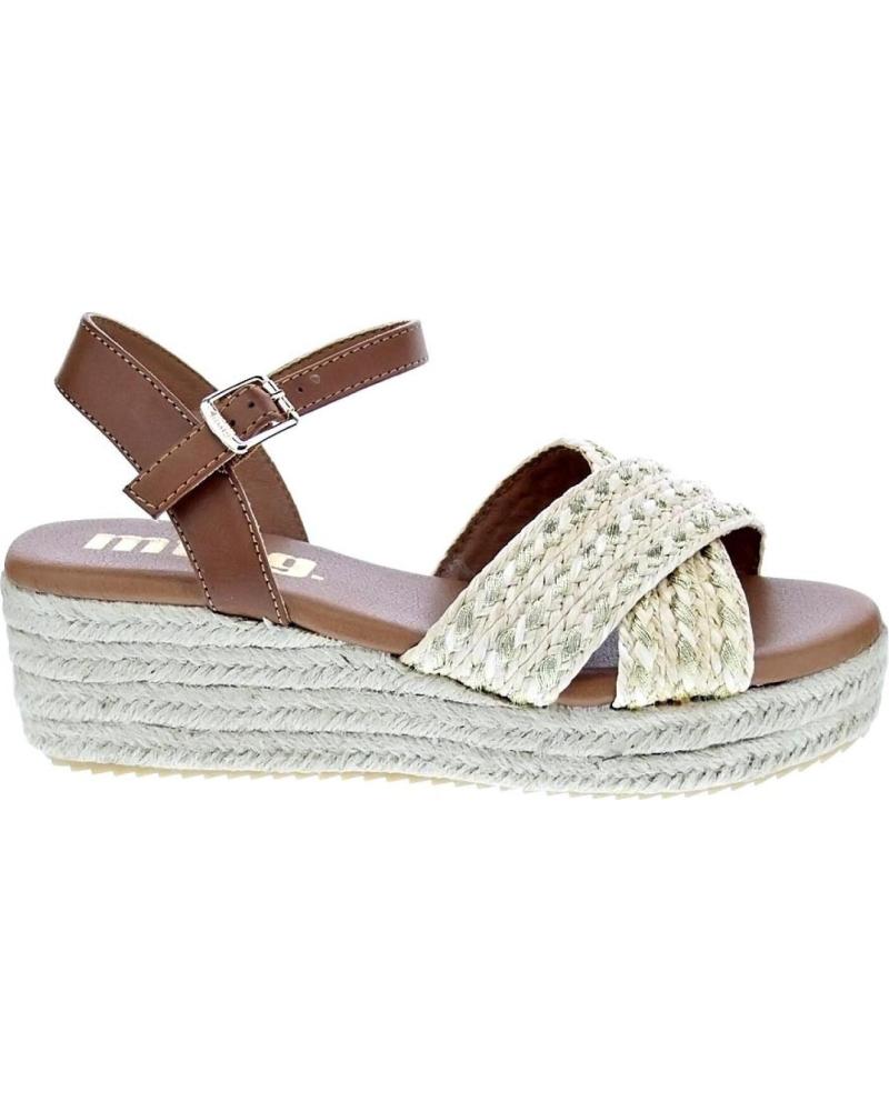 MTNG SANDALIAS LITA CON PLATAFORMA DE ESPARTO BEIGE