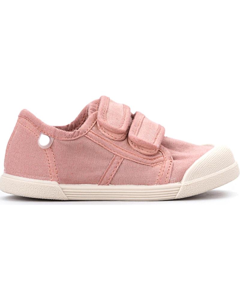 ZAPATILLAS DE LONA CON DOBLE CIERRE DE VELCRO ROSA